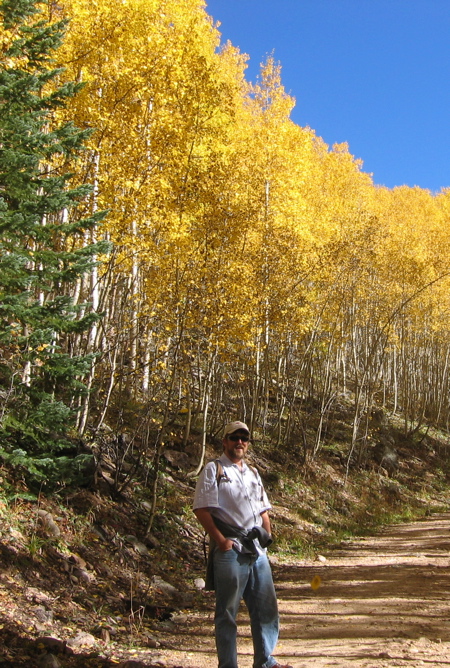 Joshua Thorp with Aspens